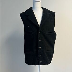 Wyoming Traders Black Wool Vest Men’s M